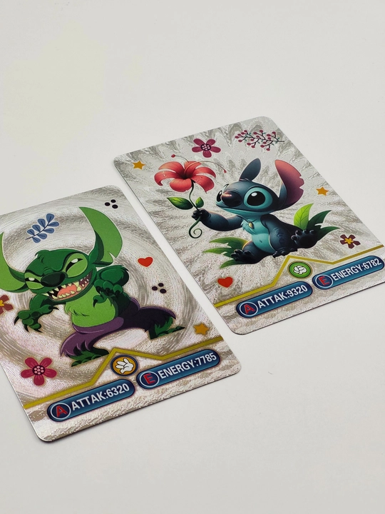 Stitch o‘yin kartalari-55 dona, rangli dizayn, sovg‘a va dekor uchun mos, Naruto, Pokemon
