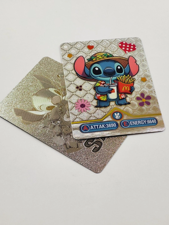 Stitch o‘yin kartalari-55 dona, rangli dizayn, sovg‘a va dekor uchun mos, Naruto, Pokemon