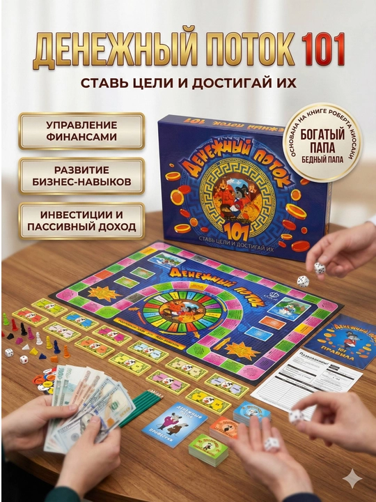 "Denejniy Potok" (Cashflow) Robert Kiyosaki metodikasi bo'yicha moliyaviy savodxonlik uchun - 