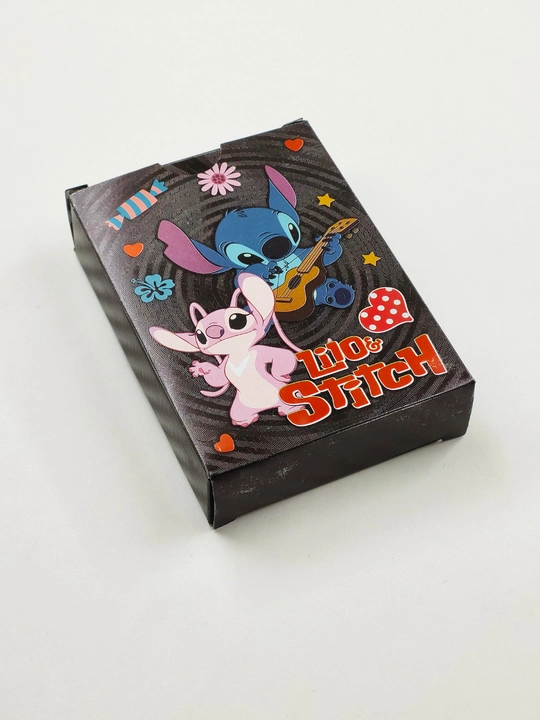 Stitch o‘yin kartalari-55 dona, rangli dizayn, sovg‘a va dekor uchun mos, Naruto, Pokemon