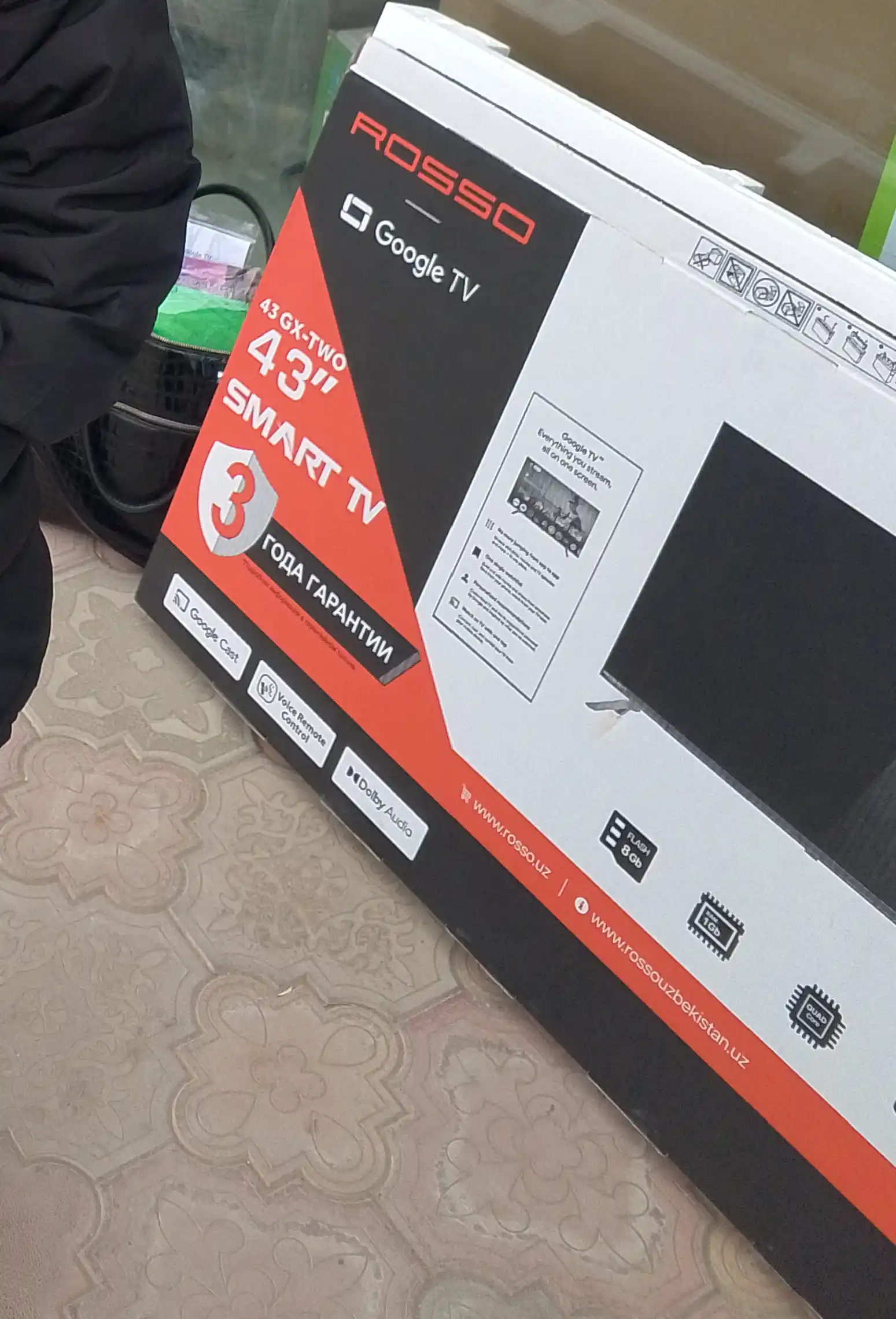 Televizor aqlli, ramkasiz, ROSSO GX TWO  32", 43", 50", 55", 65", 75", 85", 100" Android