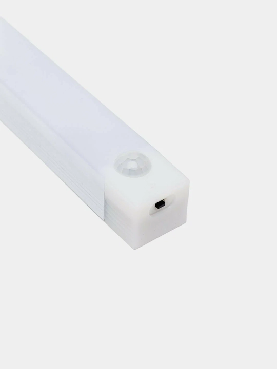 Harakat sensori bilan LED chiroq, USB zaryadli, akkumulyatorli, 50 sm gacha