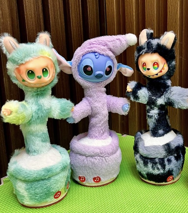 Kaktus, Musiqali, raqsga tushadigan o’yinchoq, Kaktus, Labubu, Stich