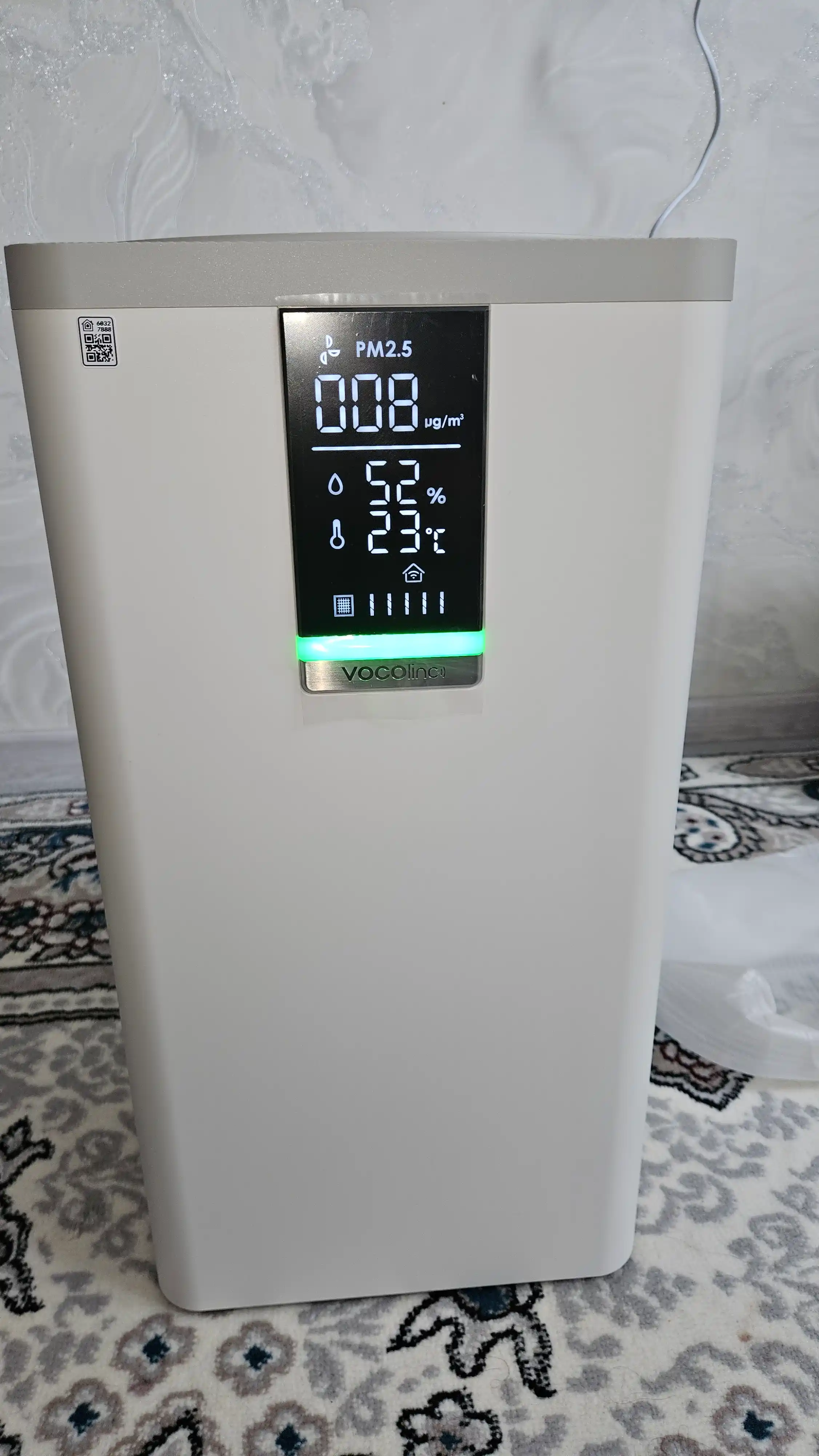 Aqlli havo tozalagich VOCOlinc PureFlow VAP1 HEPA H13 filtri bilan uy va ofis uchun