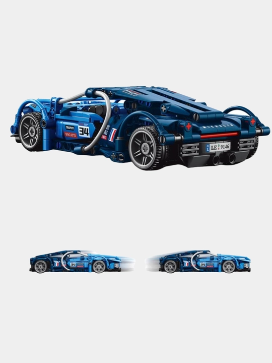 Модель автомобиля с инерционным механизмом, конструктор Lego, автомобиль Ferrari, Bugatti