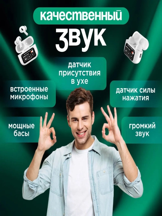 Беспроводные наушники Arpods Pods Pro ANC, с сенсорным экраном