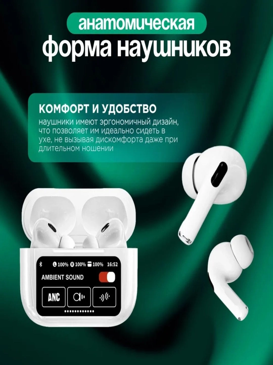 Беспроводные наушники Arpods Pods Pro ANC, с сенсорным экраном