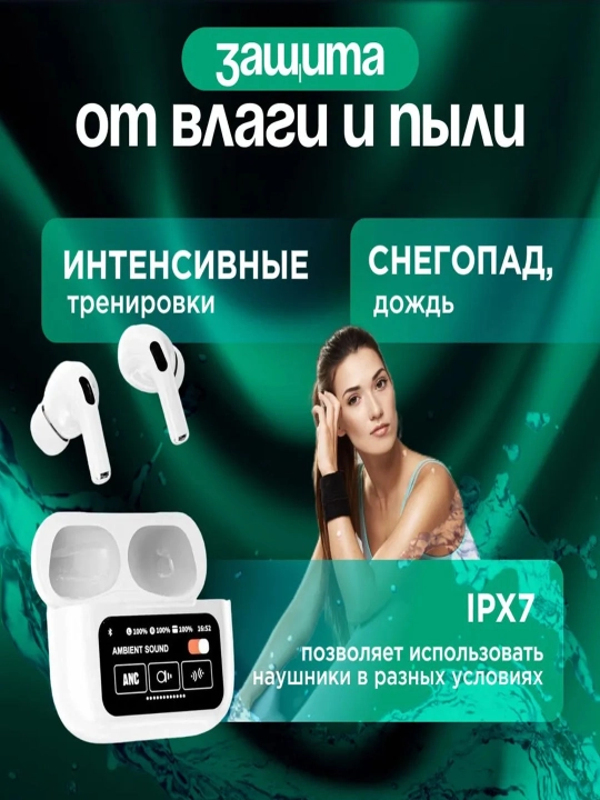 Беспроводные наушники Arpods Pods Pro ANC, с сенсорным экраном