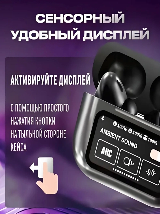 Беспроводные наушники Arpods Pods Pro ANC, с сенсорным экраном