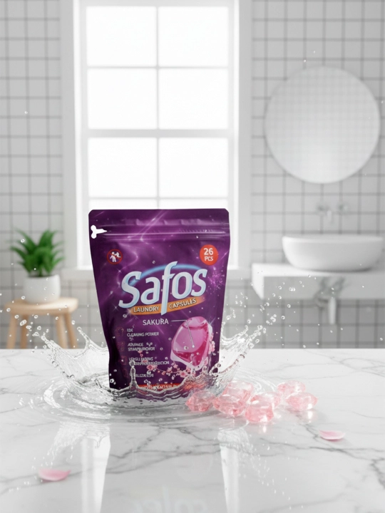 Капсулы для стирки Safos, для цветного, чёрного и белого белья, концентрированное средство