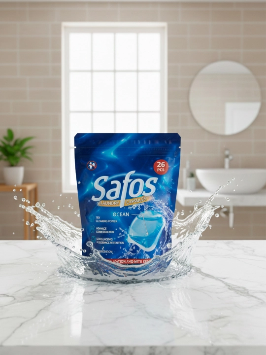 Капсулы для стирки Safos, для цветного, чёрного и белого белья, концентрированное средство