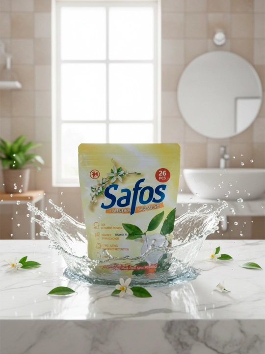 Капсулы для стирки Safos, для цветного, чёрного и белого белья, концентрированное средство