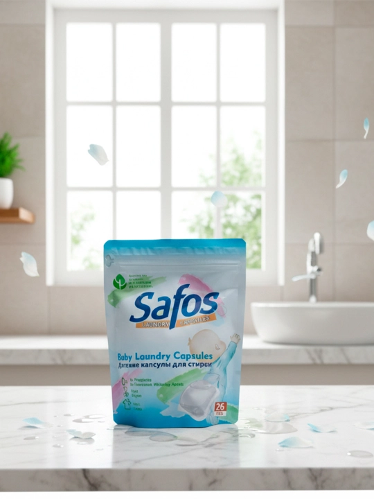 Капсулы для стирки Safos, для цветного, чёрного и белого белья, концентрированное средство