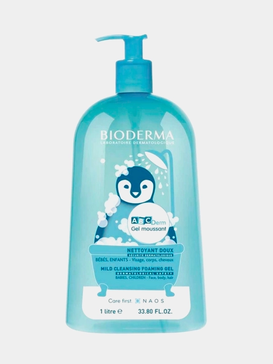 Гель для купания детский BIODERMA ABCDERM MOUSSANT FP, 1000 мл - 