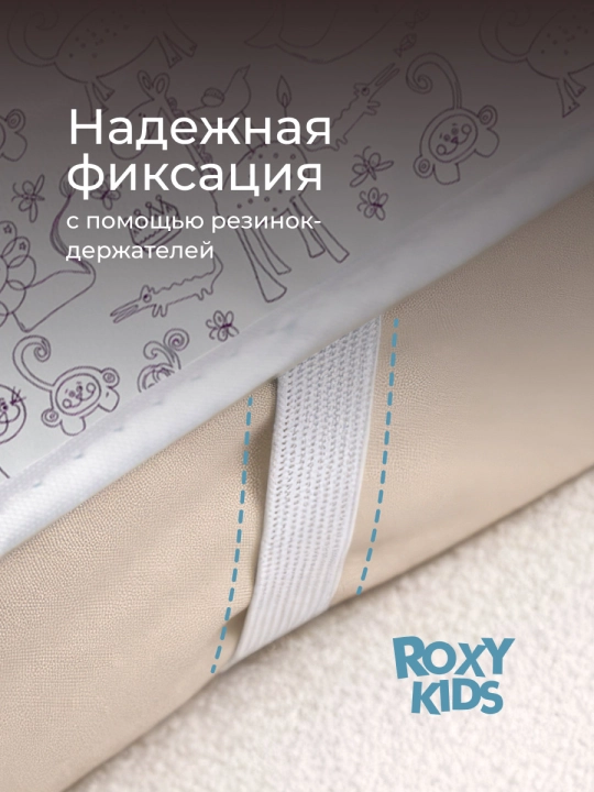 ROXY-KIDS Rezinkali karavotcha uchun suv o‘tkazmaydigan kleyonka 70x100 sm