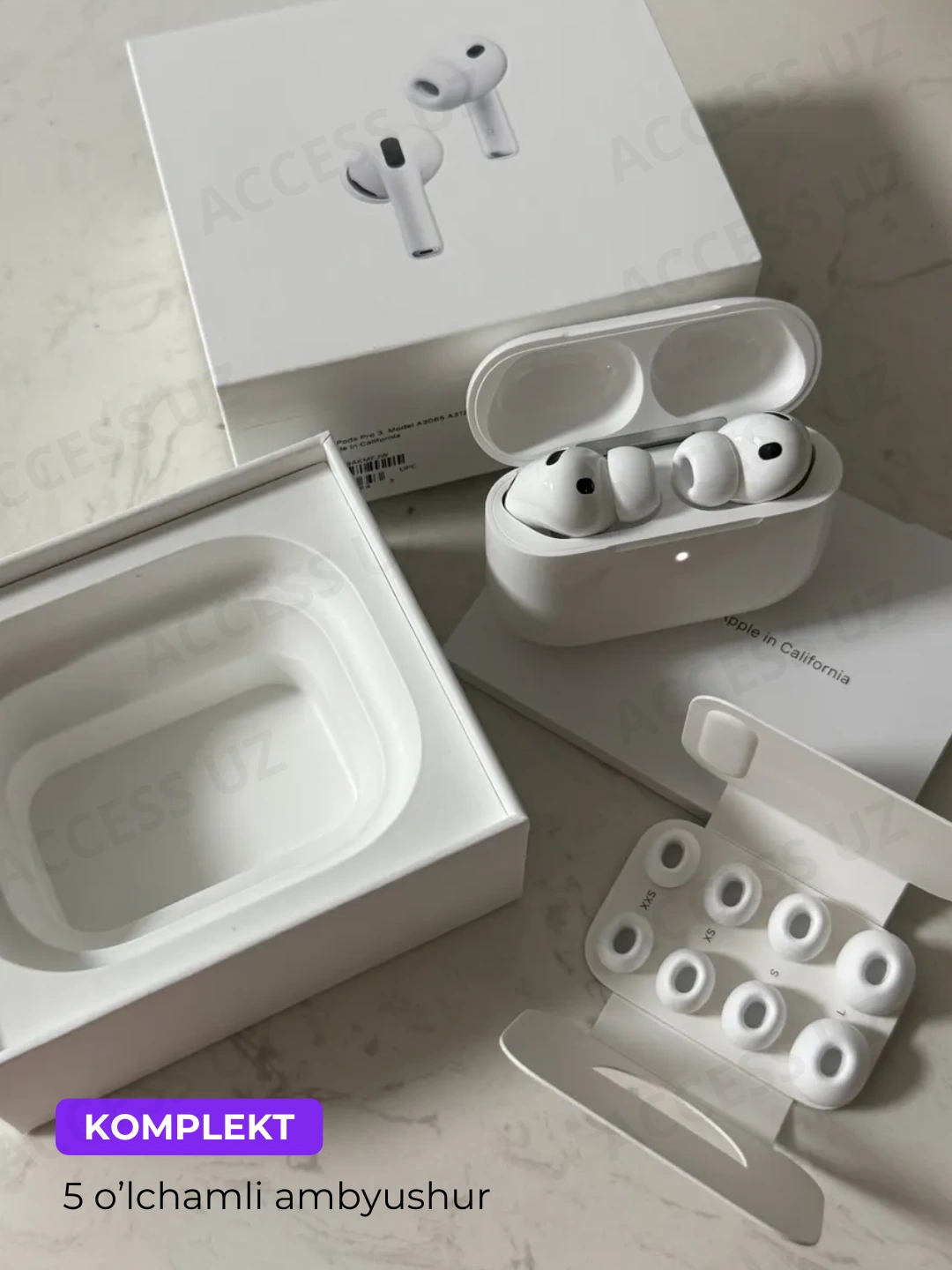 Simsiz Bluetooth quloqchinlar Pods pro 3, shovqinni pasaytiruvchi naushnik, mikrofonli