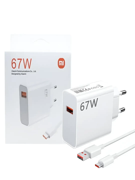Samsung va Xiaomi Redmi uchun tezkor quvvatlash qurilmasi 120 Vt 67 Vt 33 Vt Type-C kabeli