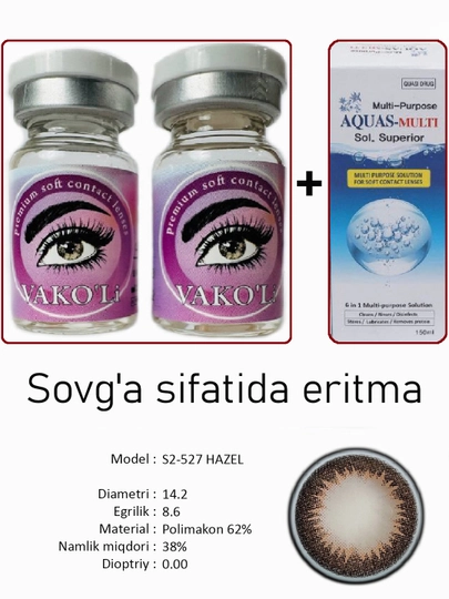 Sifatli rangli kontakt linzalari