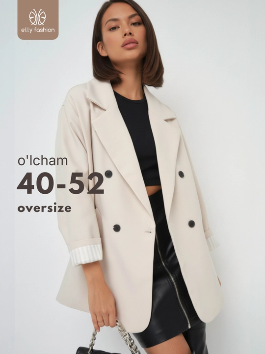 Ofis va kundalik kiyinish uchun ayollar pidjagi, klassik uslubda, S–3XL - ELLY FASHION - 