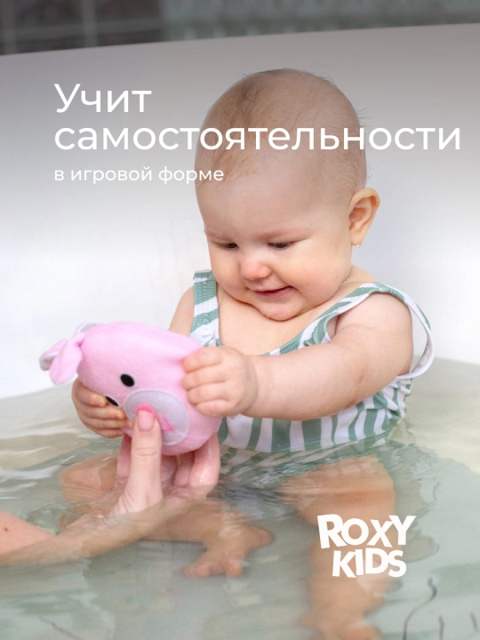 ROXY KIDS мочалка детская, мягкая губка для купания малышей 0+