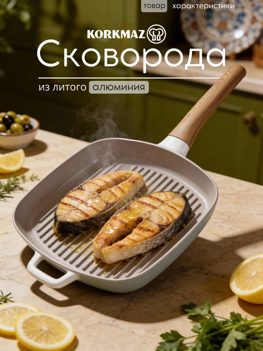 Grill tova alyuminiy KORKMAZ Gusto - 