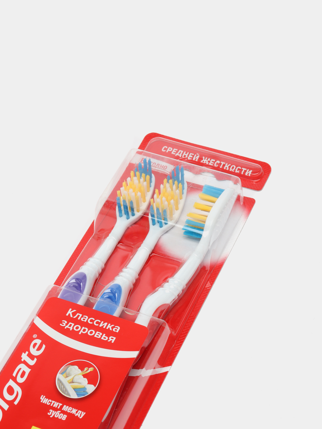 Tish cho'tkasi Colgate Klassik salomatlik, o'rtacha qattiqlik, 2+1