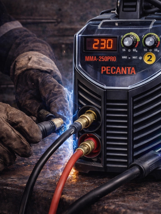 Resanta SAI-250 PRO inverter payvandlash apparati, MMA-250, 250A, 220V, svarka apparati