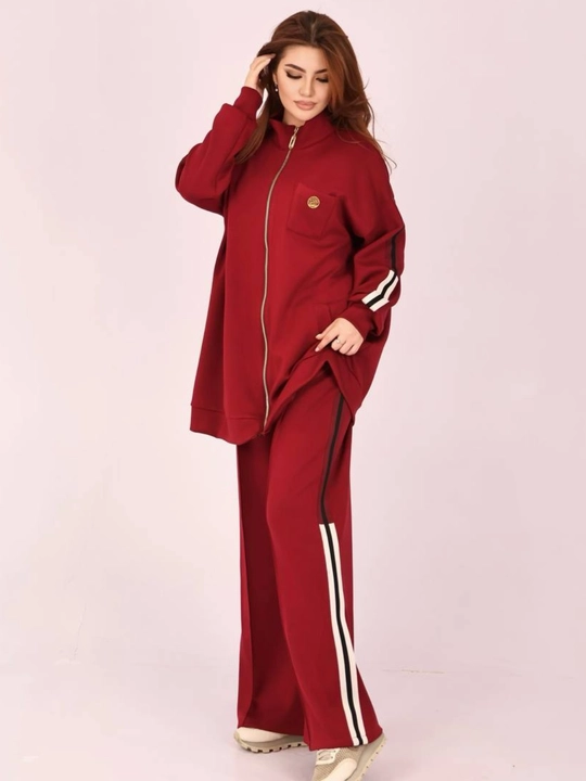 Ayollar uchun zamonaviy sport dvoyka, ikkilik (kofta + shim) standart razmer 46-54