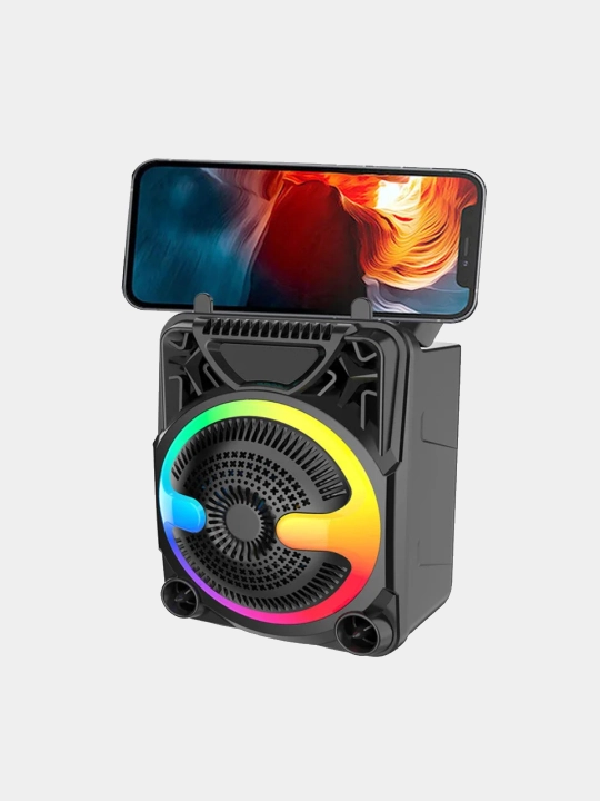 Портативная колонка Sing-E ZQS1366 Bluetooth 10W, с проводным микрофоном RGB USB Micro Sd