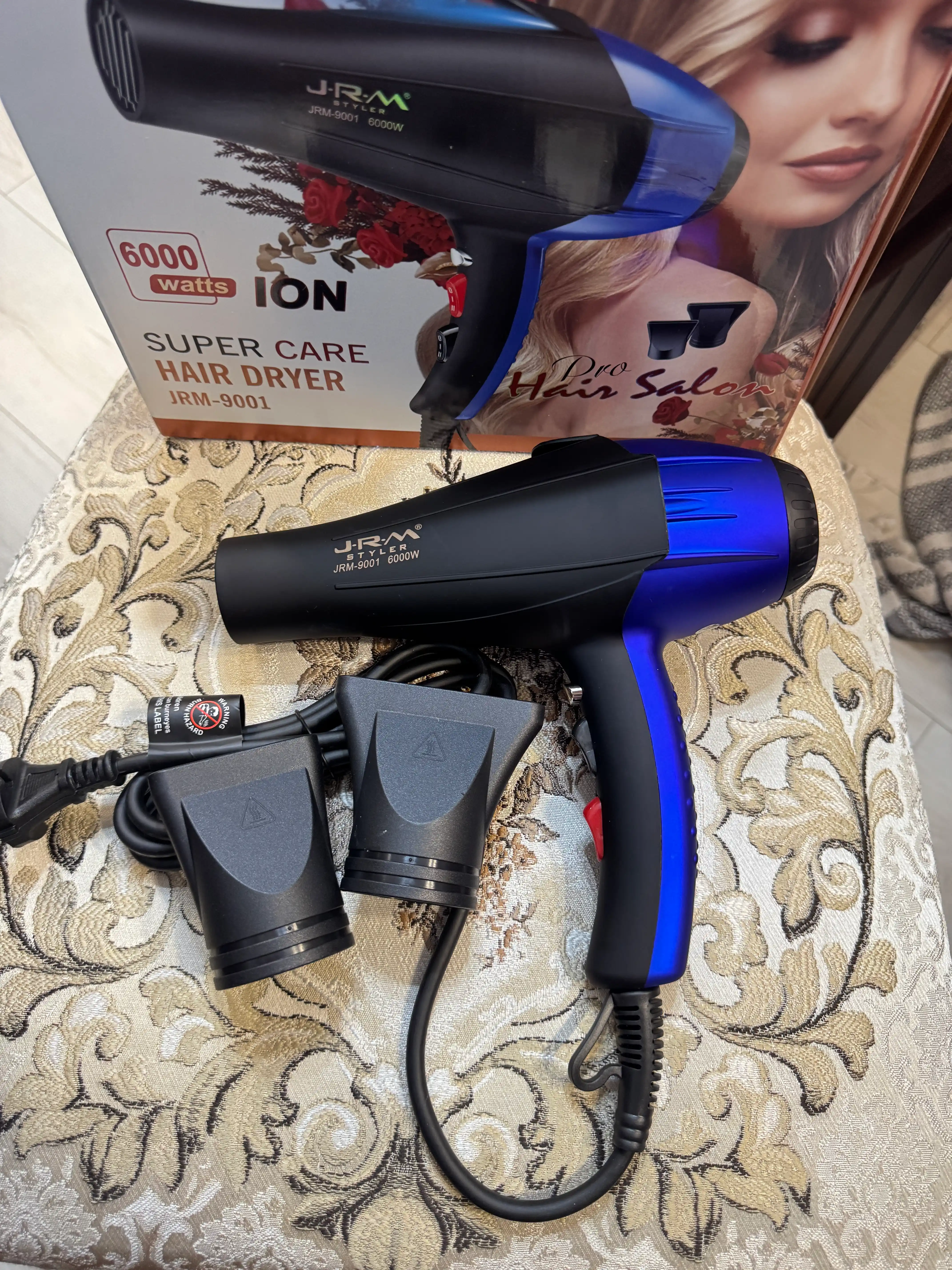 Professional fen soch quritgich JRM styler, quritish va turmaklash uchun