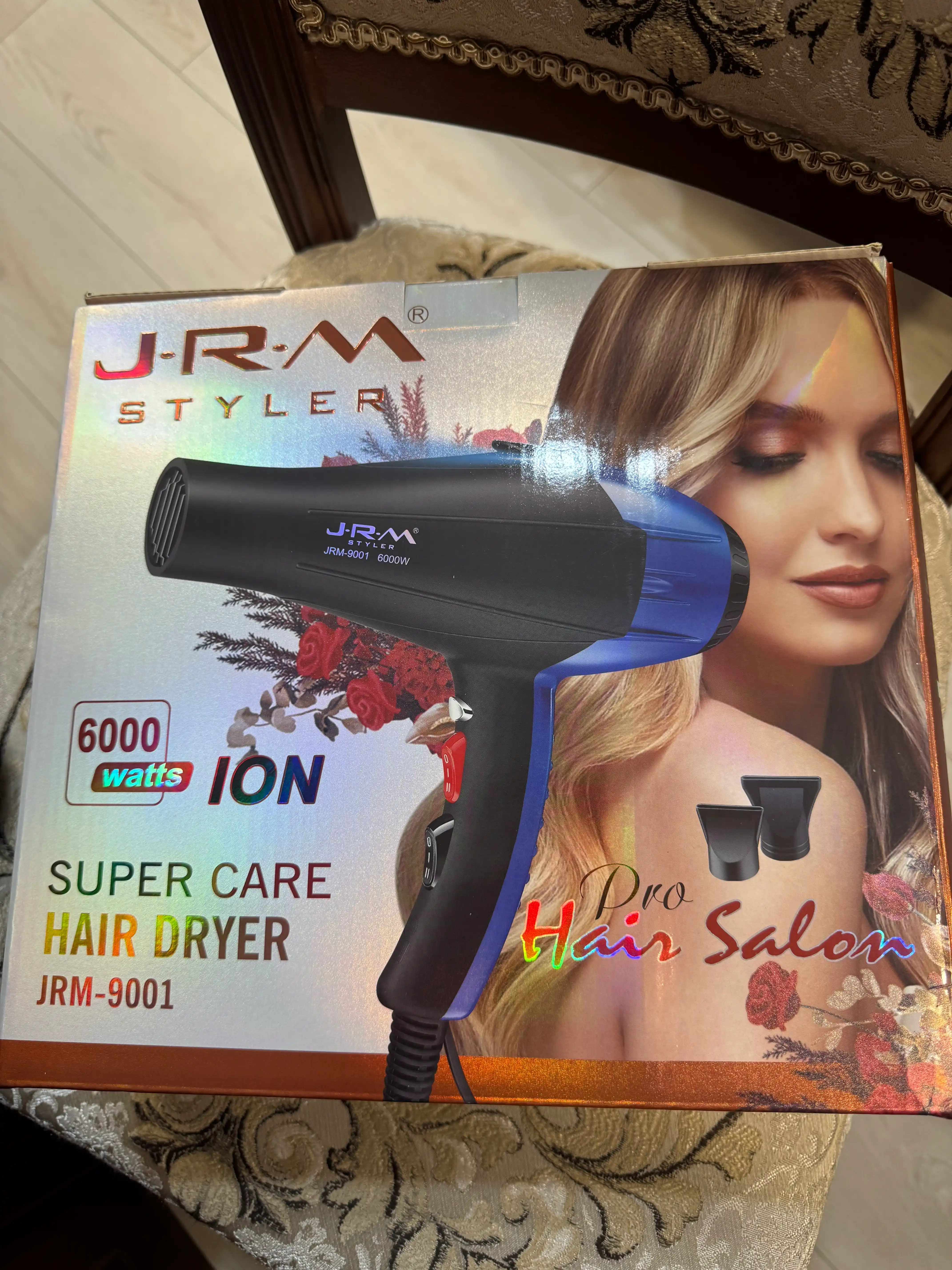 Professional fen soch quritgich JRM styler, quritish va turmaklash uchun