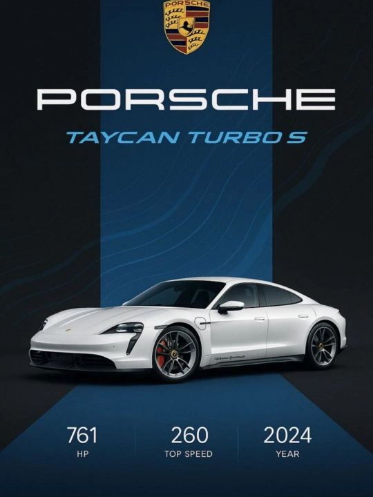 Постер-наклейка, формата A4. Porsche