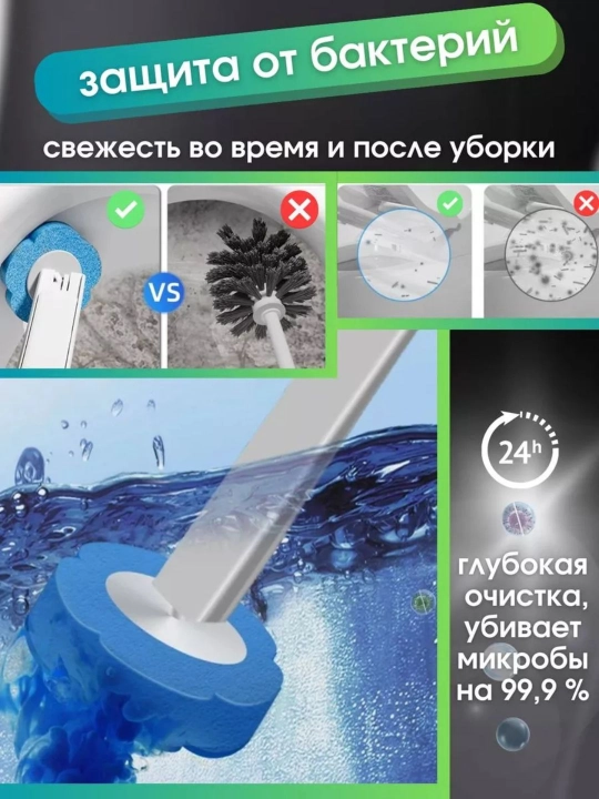 Devoriy tutqichli silikon unitaz qopqog‘i, hojatxona va vannaxona uchun yumshoq cho‘tka