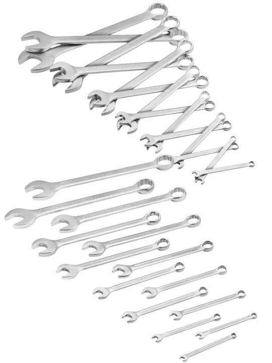 TOLSEN 14 dona kombinatsiyalangan kalitlar(ключ) to‘plami (6–32 mm), CrV po‘lat, DIN 3113