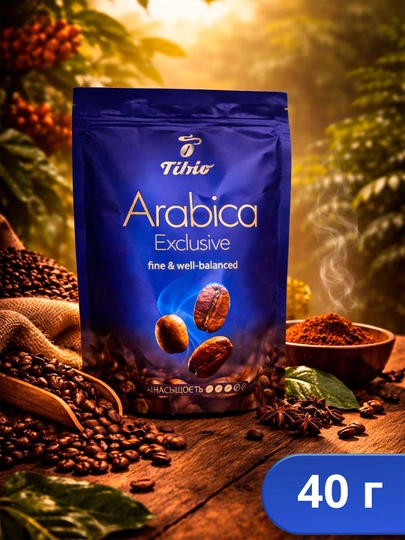 Кофе растворимый Tchibo Exclusive, 40 г — PASSIM-СКОНГБН