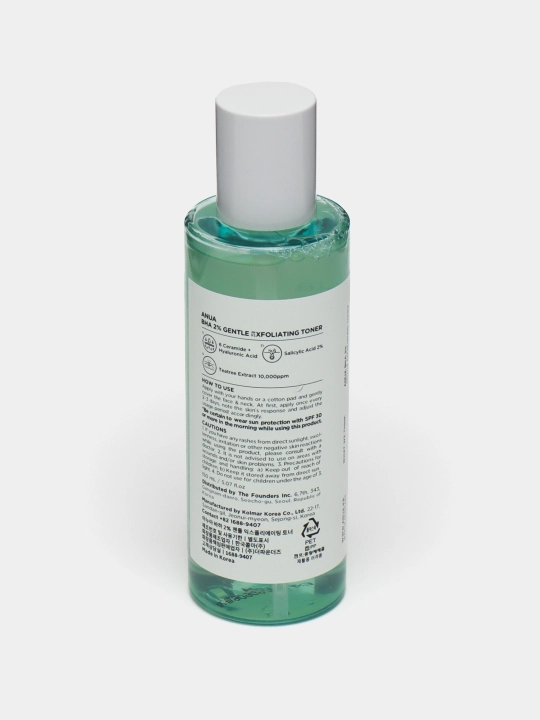 ANUA BHA 2% Exfoliation Toner – очищающий и отшелушивающий тонер для лица, 150 мл