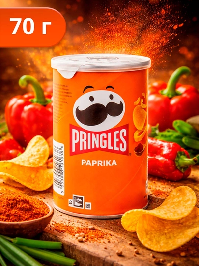 Чипсы Pringles, паприка, 70 г * * — OOOPER-P11A89E