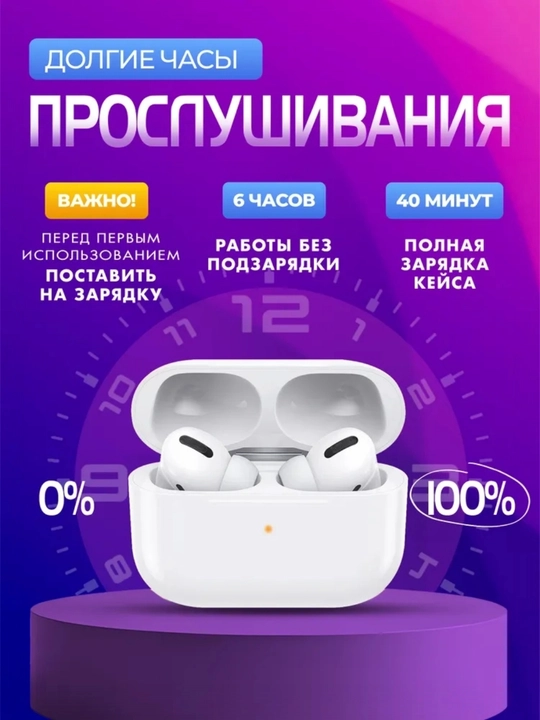 Simsiz quloqchinlar Pods Pro, sensorli, iPhone va Android uchun naushniklar