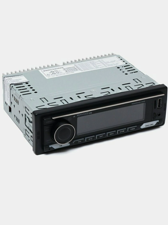 Kenwood 1 DIN avtomagnitola Bluetooth va USB bilan, 7 rangli подсветка, pultli