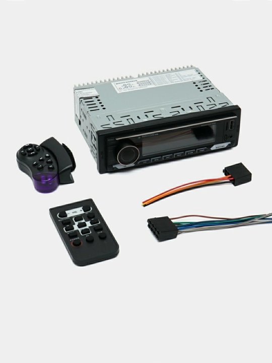 Kenwood 1 DIN avtomagnitola Bluetooth va USB bilan, 7 rangli подсветка, pultli