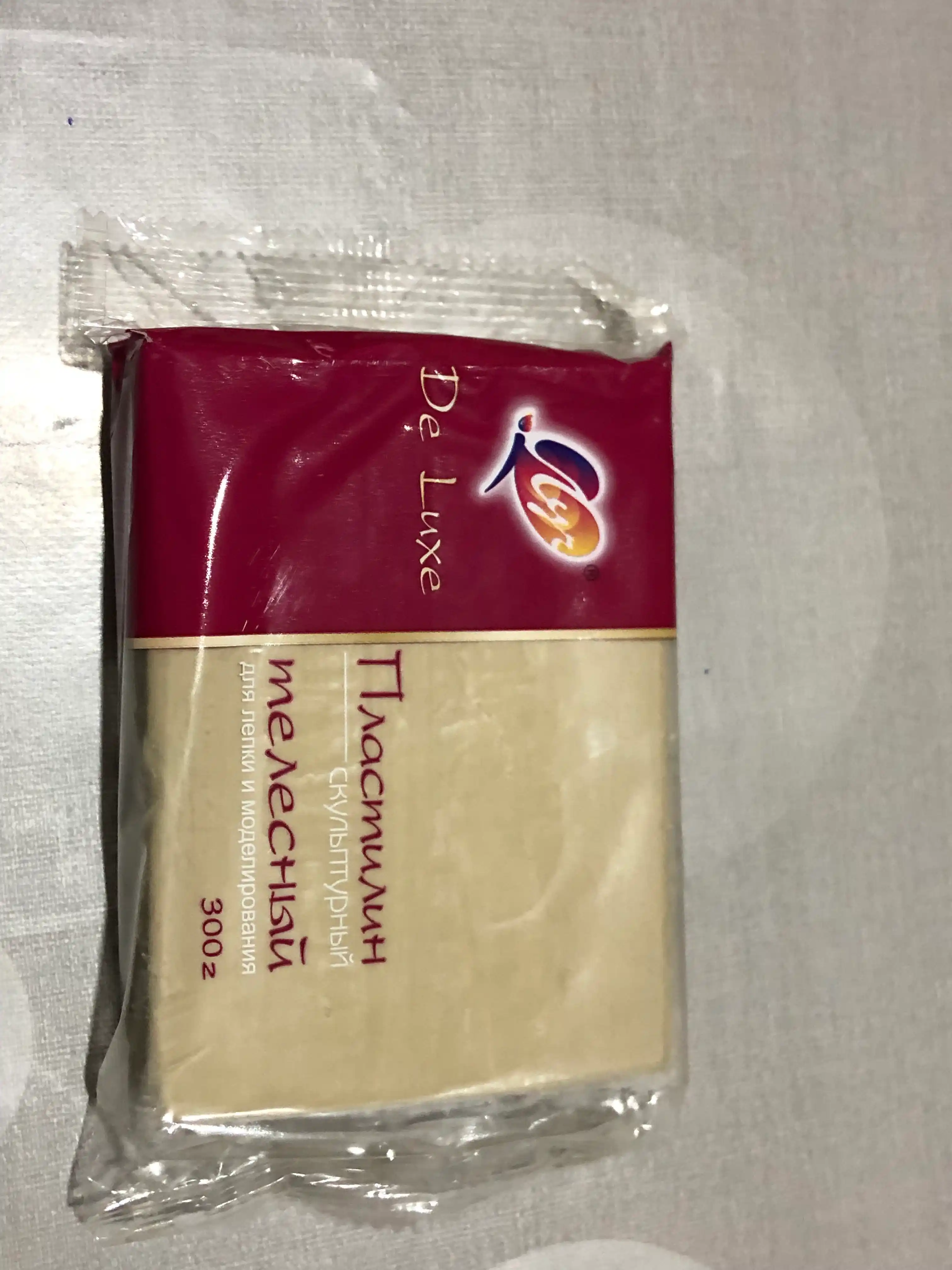 Пластилин скульптурный, 300 гр (Телесного цвета)
