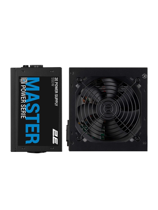 Quvvat bloki 2E Master Power 550/650/750, 80%, 80+ Oq, qora, 2E-MP550-120APFC