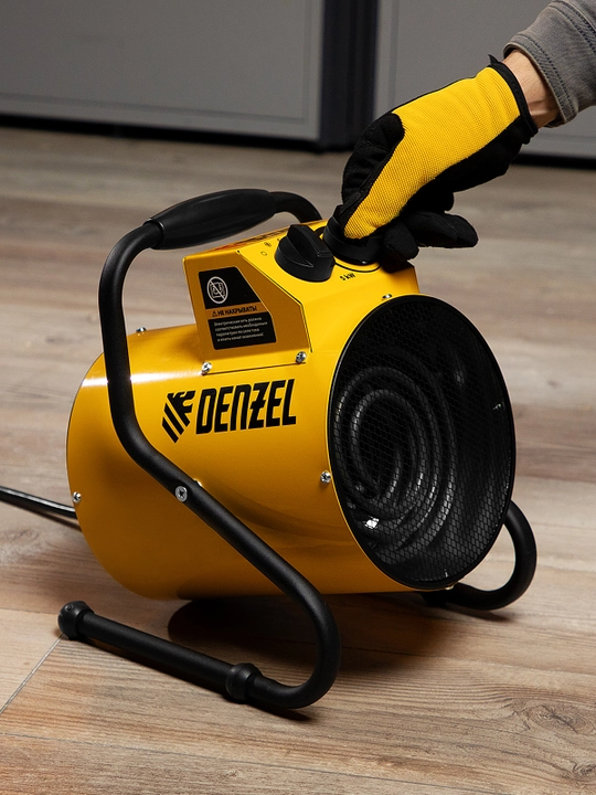DENZEL SFH-5000 issiqlik pushkasi, 230 V, 400 m³/soat, 3 ta ish rejimi, ventilyator, 3000/4500 Vt, 96438