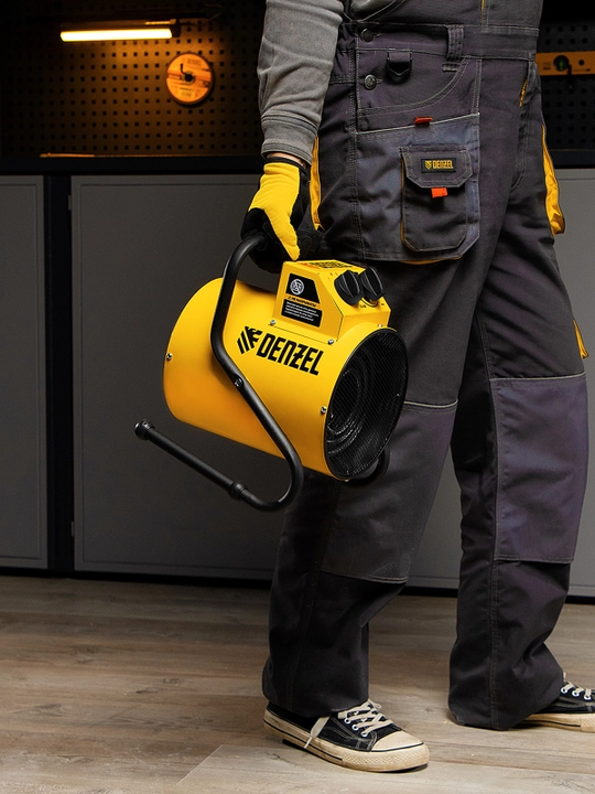 DENZEL SFH-5000 issiqlik pushkasi, 230 V, 400 m³/soat, 3 ta ish rejimi, ventilyator, 3000/4500 Vt, 96438
