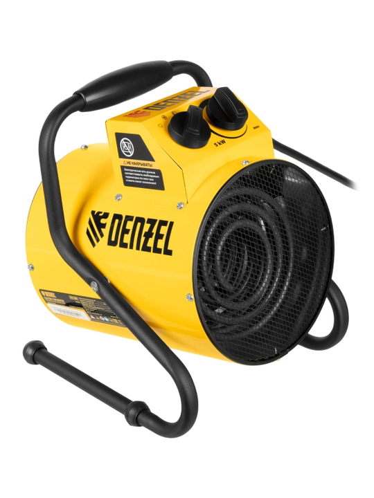 DENZEL SFH-5000 issiqlik pushkasi, 230 V, 400 m³/soat, 3 ta ish rejimi, ventilyator, 3000/4500 Vt, 96438