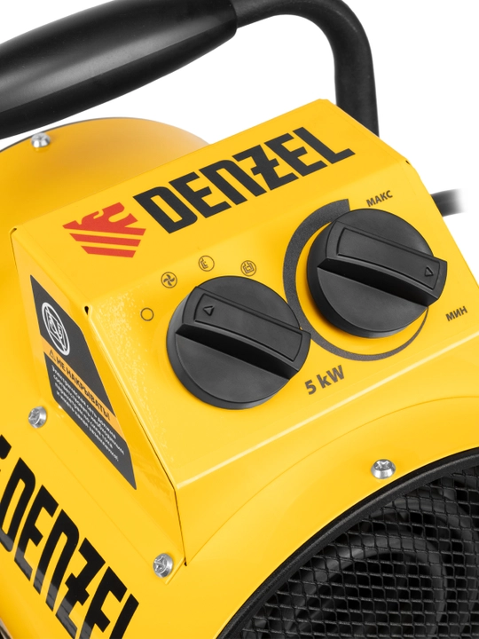 DENZEL SFH-5000 issiqlik pushkasi, 230 V, 400 m³/soat, 3 ta ish rejimi, ventilyator, 3000/4500 Vt, 96438