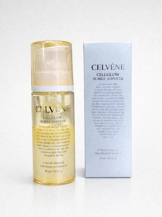 CELVÉNE CellGlow Пузырьковая ампула С коллоидным алмазом, глутатионом и витамином E - 