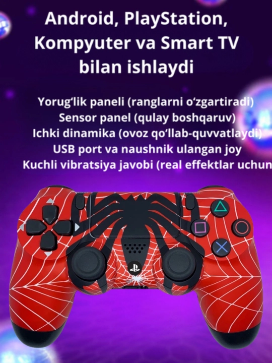 PlayStation 4 uchun simsiz joystik - qulay boshqaruv va aniq nazorat