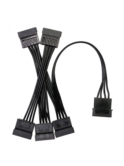 SATA SSD HDD ni kompyuterga ulash uchun MOLEX dan 5ta gacha SATA ulagich quvvat adapteri