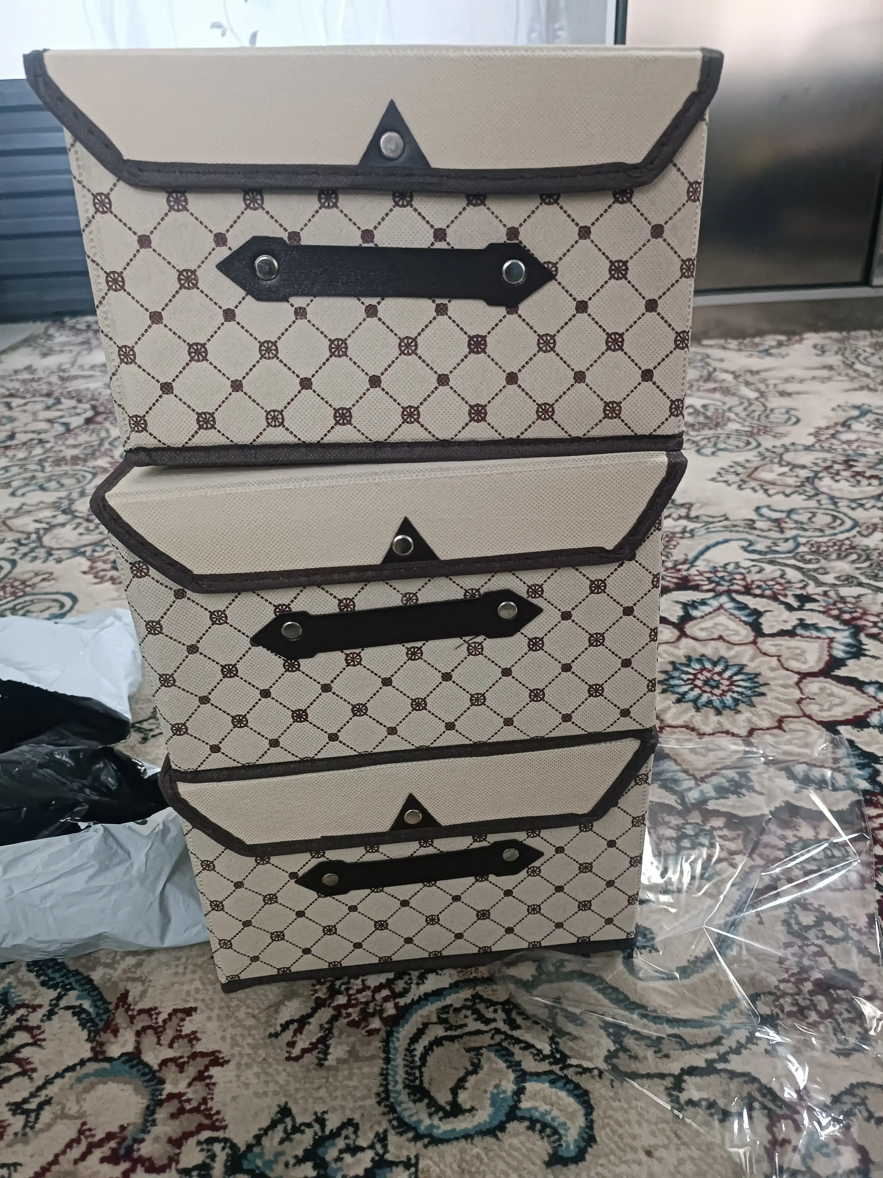 Матерчатая коробка для хранения вещей, универсальная модель для домашнего использования